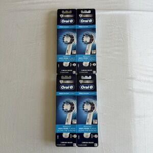 Oral-B Precision Clean Electric Toothbrush Brush Heads White 4 Packs‎